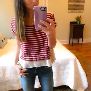 Free People high-low blouse